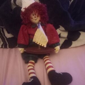 Vintage 19" Raggedy Ann Shelf Sitting Doll